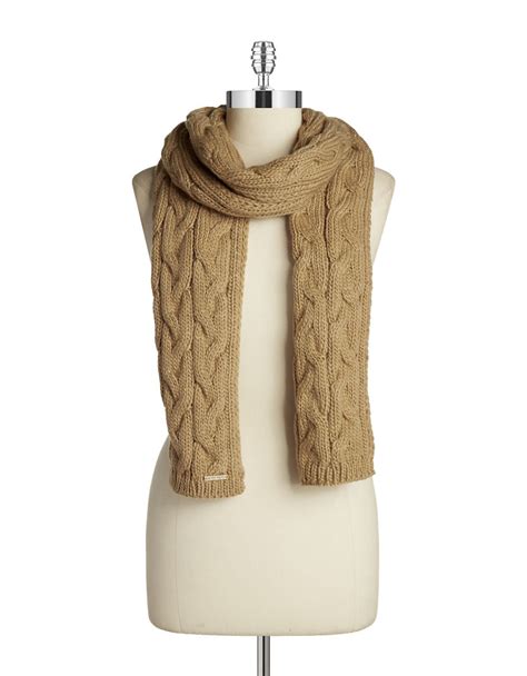 michael kors cable knit studded scarf|Michael Kors scarf men.